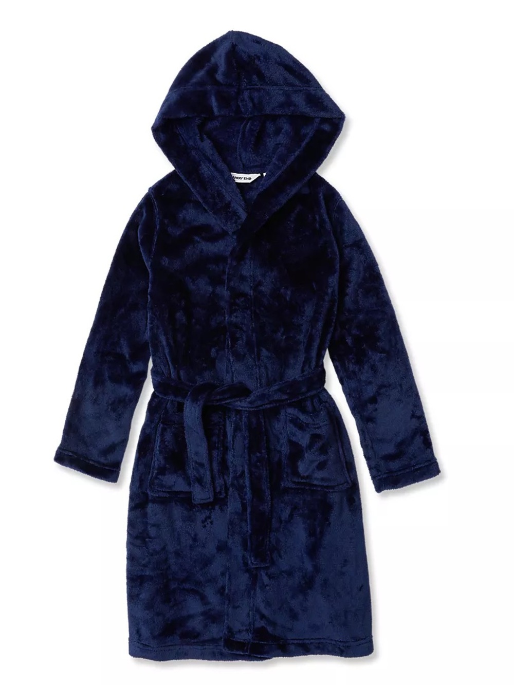 Land’s End Kids (Boy’s) Hooded Fleece Robe Size: 10 Color: Navy